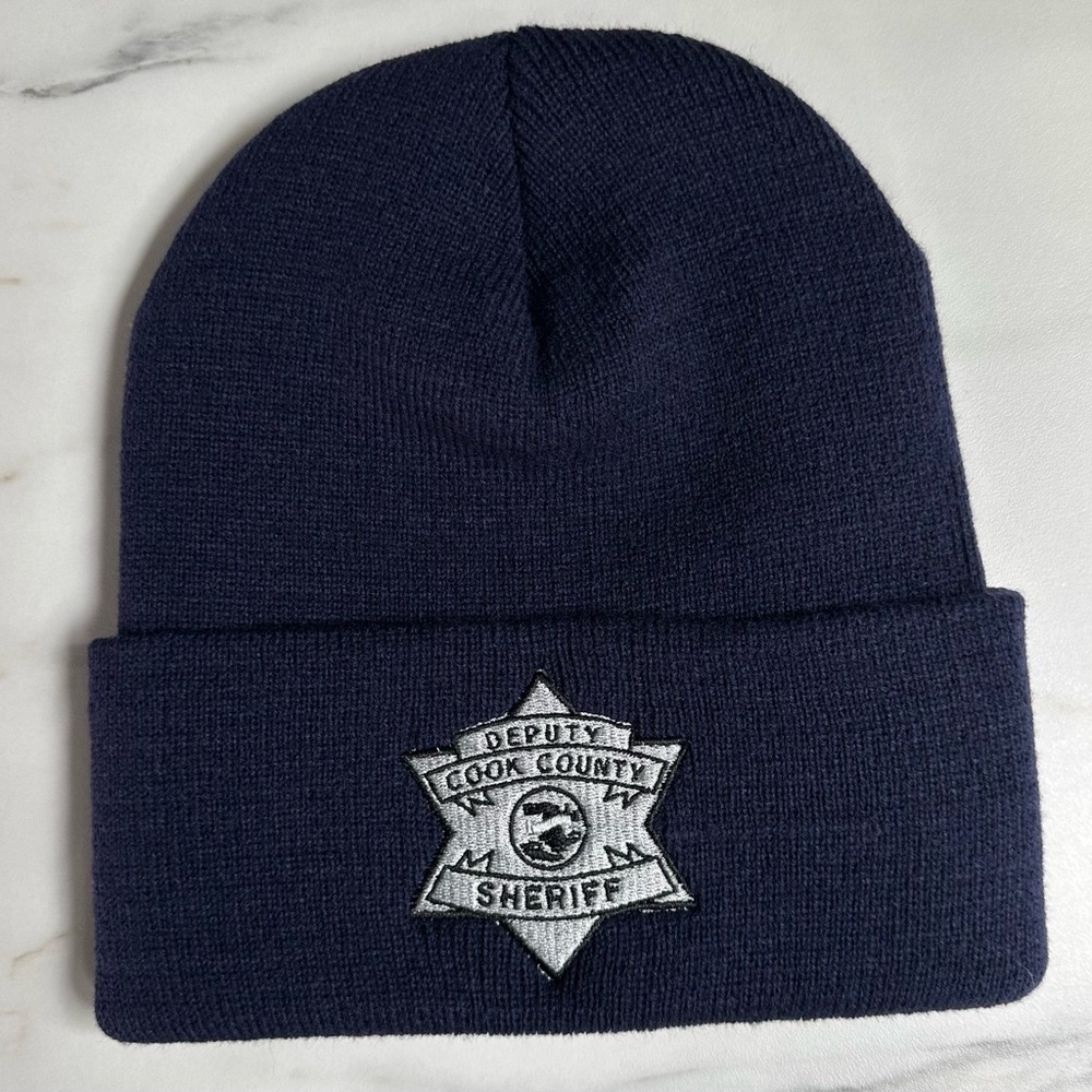 Cook County Sheriff Navy Beanie